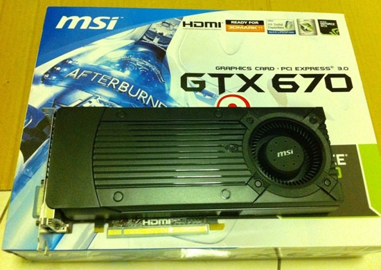 Видеокарта MSI GeForce GTX 670 OC