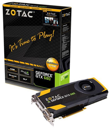 Видеокарта Zotac GeForce GTX 680 4GB