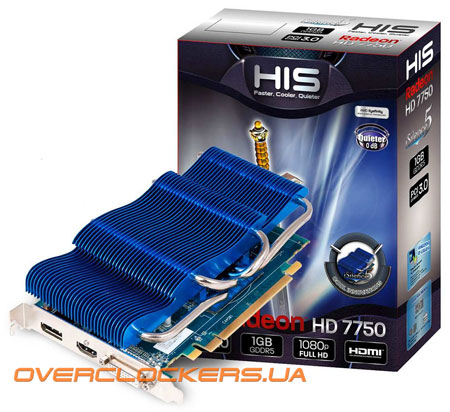 Видеокарта HIS Radeon HD 7750 iSilence 5