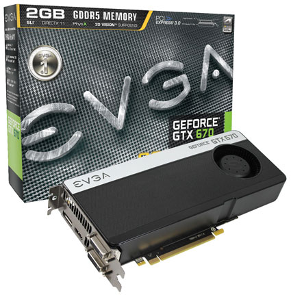 Видеокарта EVGA GeForce GTX 670 Superclocked