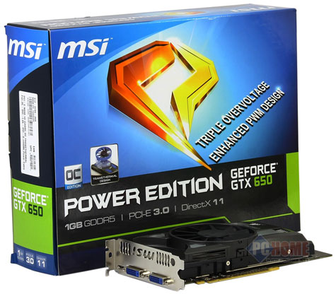 Видеокарта MSI GeForce GTX 650 Power Edition