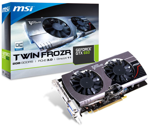 Видеокарта MSI GeForce GTX 660 Twin Frozr