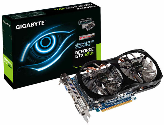 Видеокарта Gigabyte GeForce GTX 650 Ti WindForce 2X