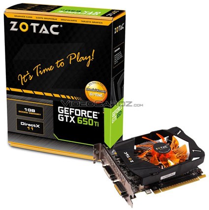 Видеокарта Zotac GeForce GTX 650 Ti 1 ГБ