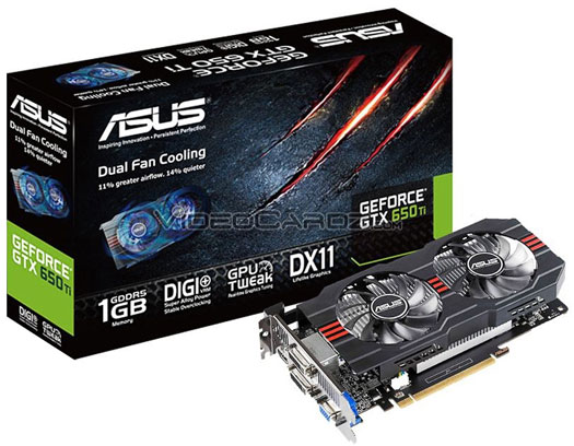 Видеокарта Asus GeForce GTX 650 Ti