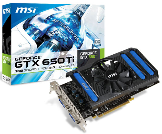 Видеокарта MSI GeForce GTX 650 Ti OC