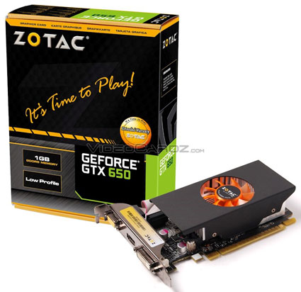 Видеокарта Zotac GeForce GTX 650 LP