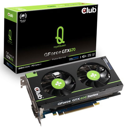 Видеокарта Club 3D GeForce GTX 670 royalQueen