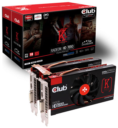 Бандл Club 3D Radeon HD 7850 royalKnights