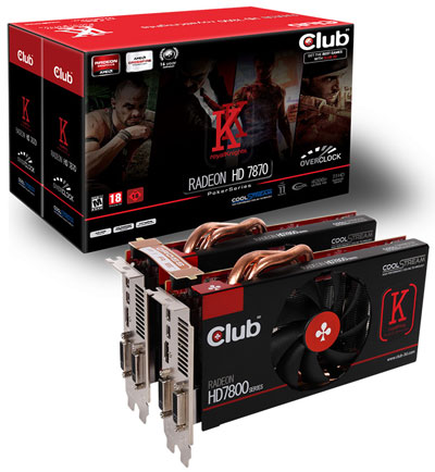 Бандл Club 3D Radeon HD 7870 royalKnights