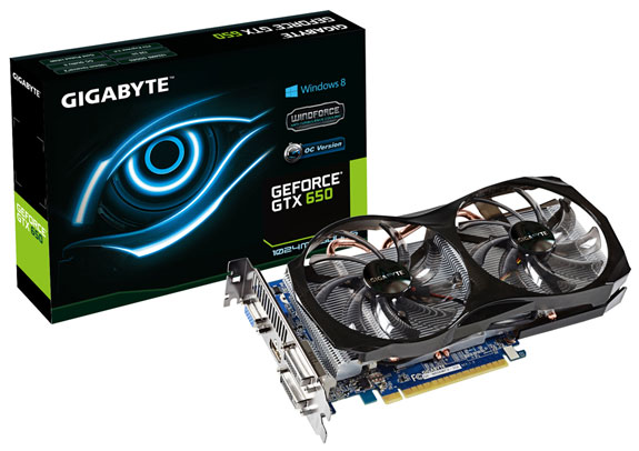 Видеокарта Gigabyte GeForce GTX 650 WindForce 2X