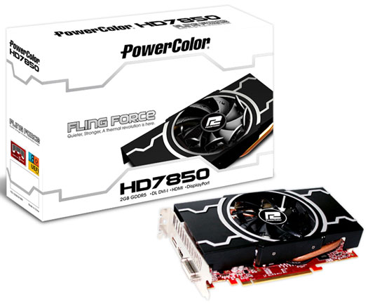 Видеокарта PowerColor Radeon HD 7850 Fling Force Edition