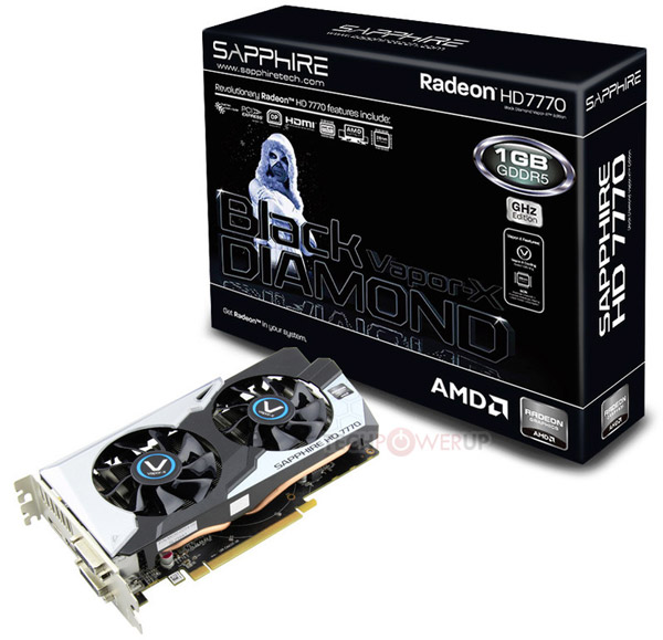 Видеокарта Sapphire Radeon HD 7770 Vapor-X Black Diamond