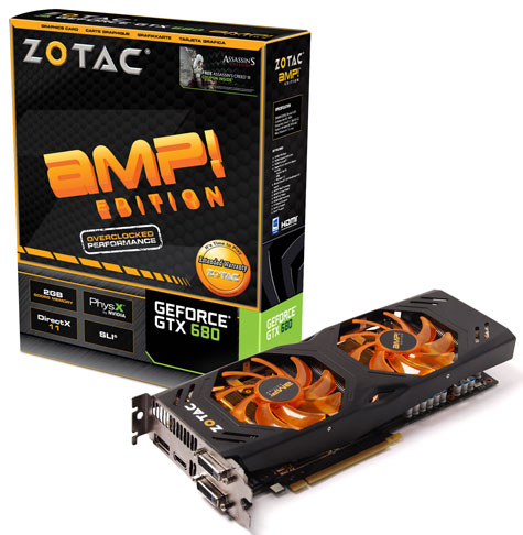 Видеокарта Zotac GeForce GTX 680 AMP! Edition