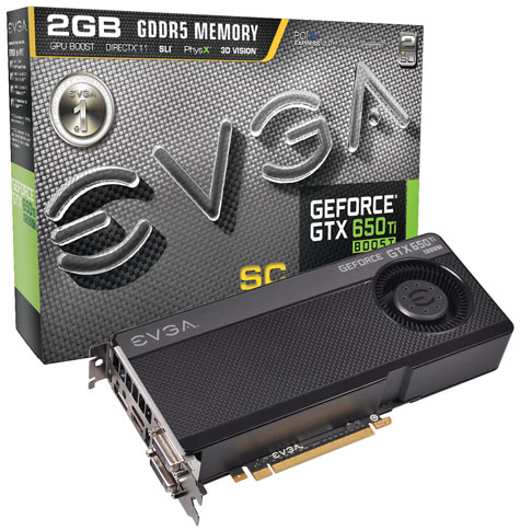 Видеокарта EVGA GeForce GTX 650 Ti Boost Superclocked