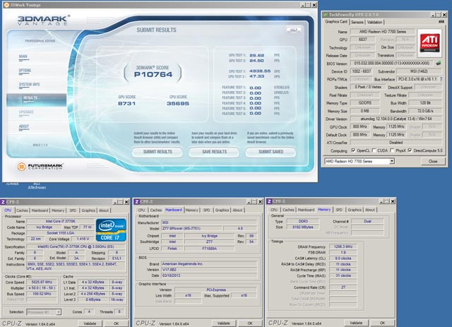 Видеокарта MSI Radeon HD 7730 - 3DMark