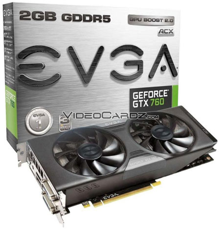 Видеокарта EVGA GeForce GTX 760 ACX