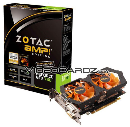 Видеокарта Zotac GeForce GTX 760 AMP! Edition