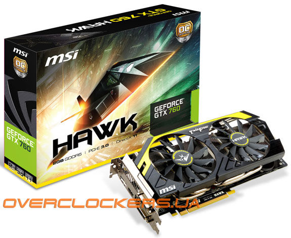 Видеокарта MSI N760 Hawk