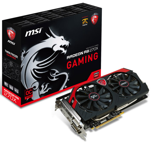 Видеокарта MSI R9 270X Gaming 4G