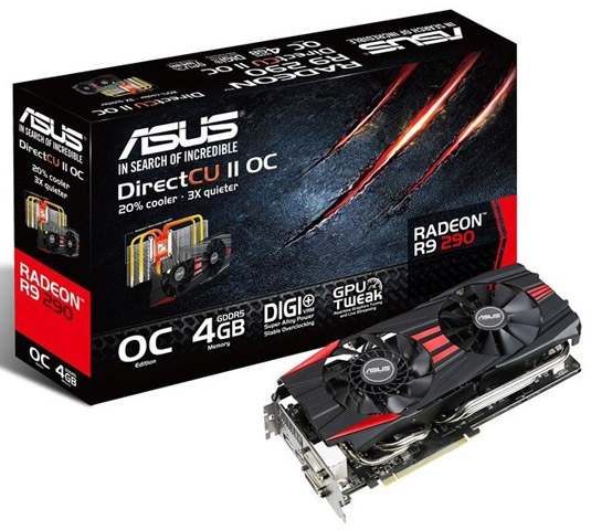 Видеокарта Asus Radeon R9 290 DirectCU II OC