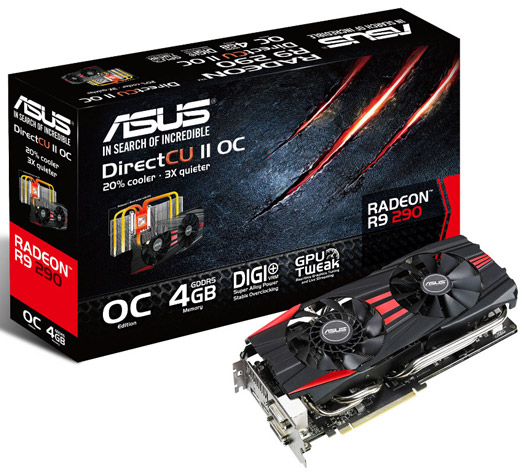 Видеокарта Asus Radeon R9 290 DirectCU II OC