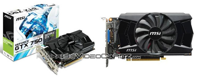 Видеокарта MSI GeForce GTX 750