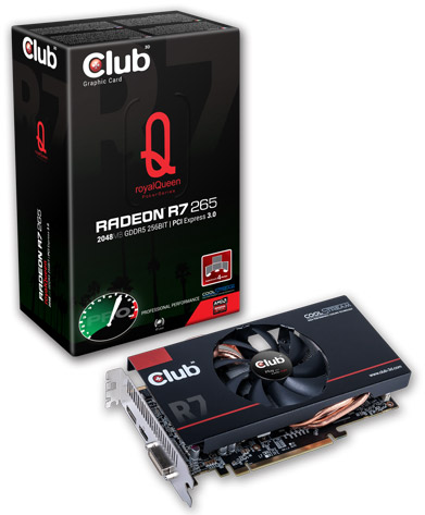 Видеокарта Club 3D Radeon R7 265 royalQueen (CGAX-R72656)