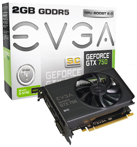 Видеокарта EVGA GeForce GTX 750 2GB Superclocked