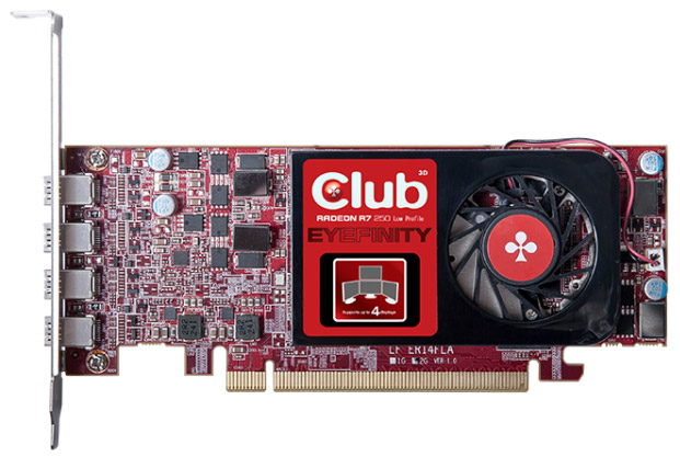 Видеокарта Club 3D Radeon R7 250 Eyefinity 4 (CGAX-R7256LM4)