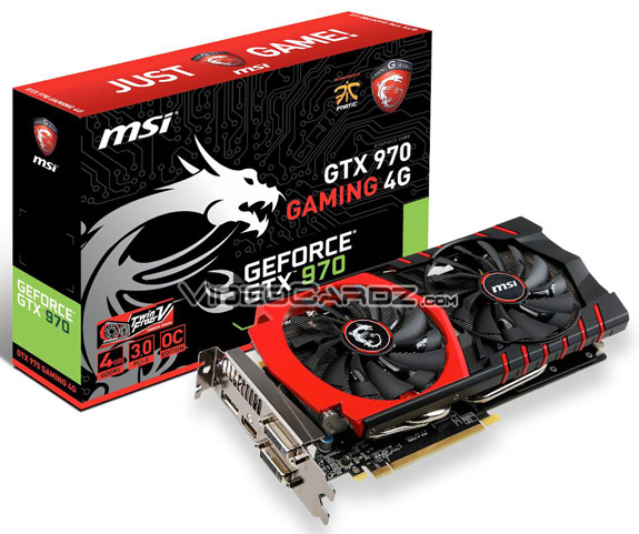 Видеокарта MSI GeForce GTX 970 Gaming 4G