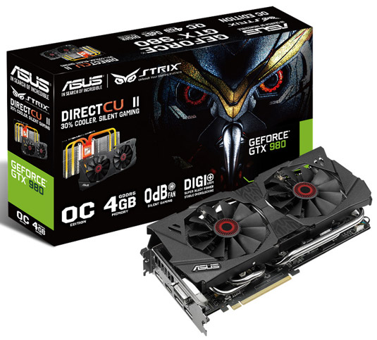 Видеокарта Asus GeForce GTX 980 Strix