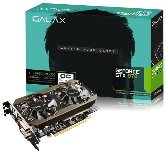 видеокарта Galax GeForce GTX 970 Gamer OC