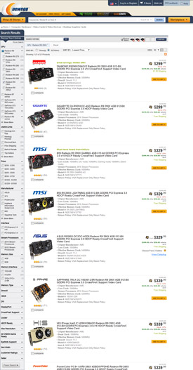 Цены Newegg