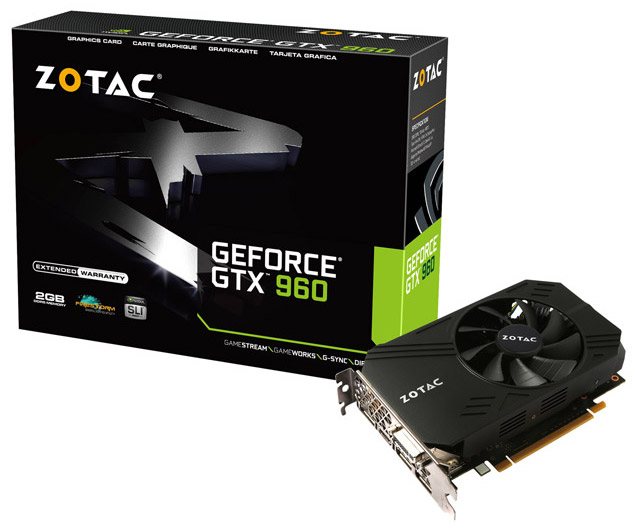 Видеокарта Zotac GeForce GTX 960 ITX Compact