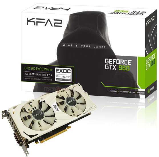 Ускоритель KFA2 GeForce GTX 960 EXOC White Edition