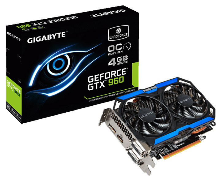 Видеокарта Gigabyte GV-N960OC-4GD