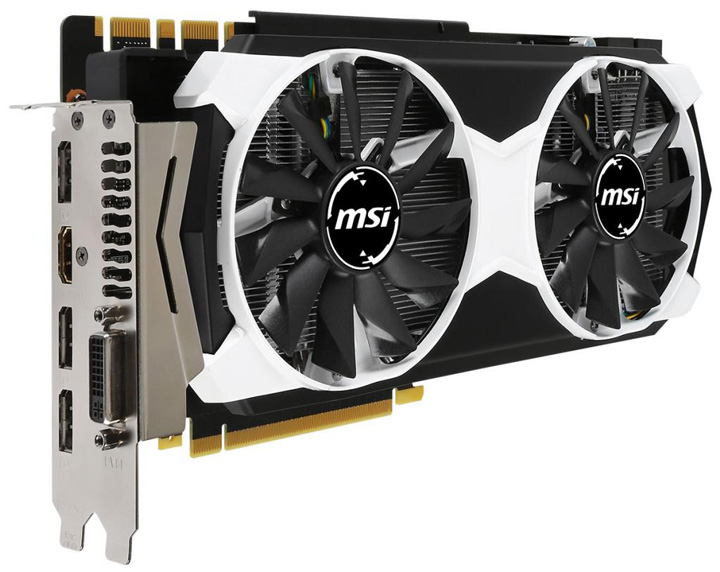 Видеокарта MSI GeForce GTX 980 Armor 2X (GTX 980 4GD5T OC)