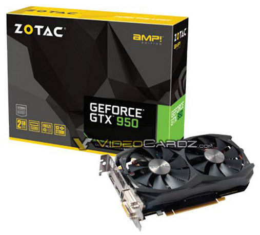 Видеокарта Zotac GeForce GTX 950 AMP! Edition