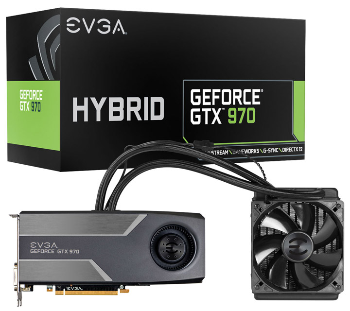 Видеокарта EVGA GeForce GTX 970 Hybrid Gaming