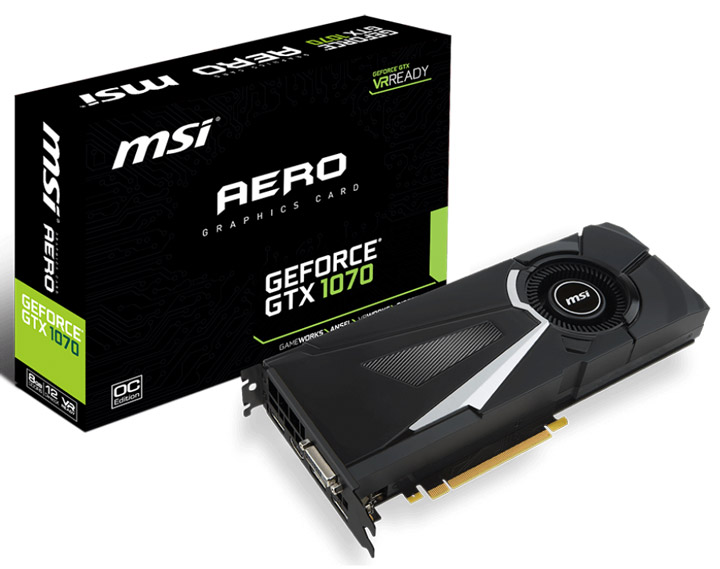 Видеокарта MSI GeForce GTX 1070