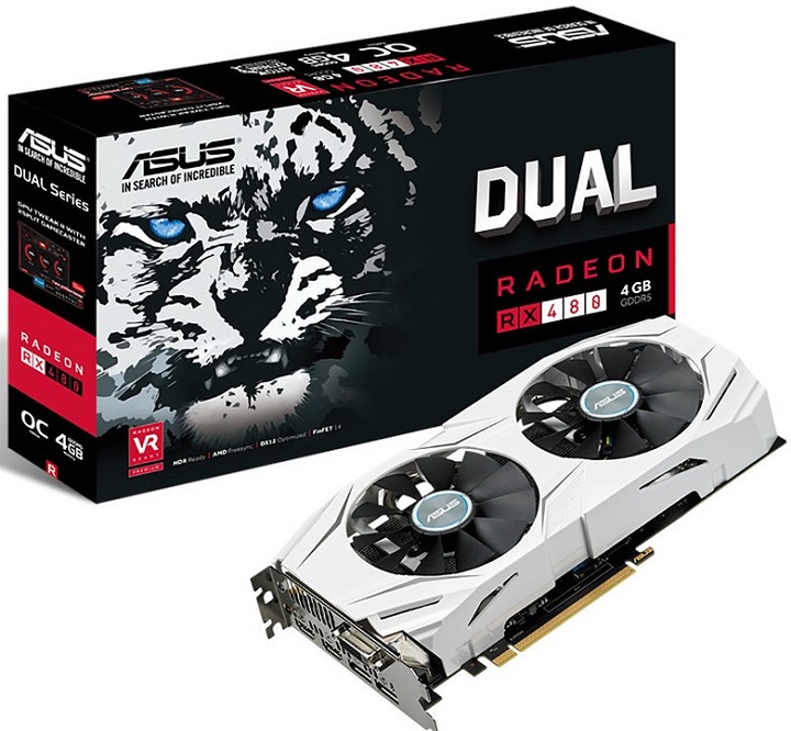 ASUS Radeon RX 480 DUAL 4GB