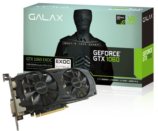 GeForce GTX 1060 3GB EXOC Black