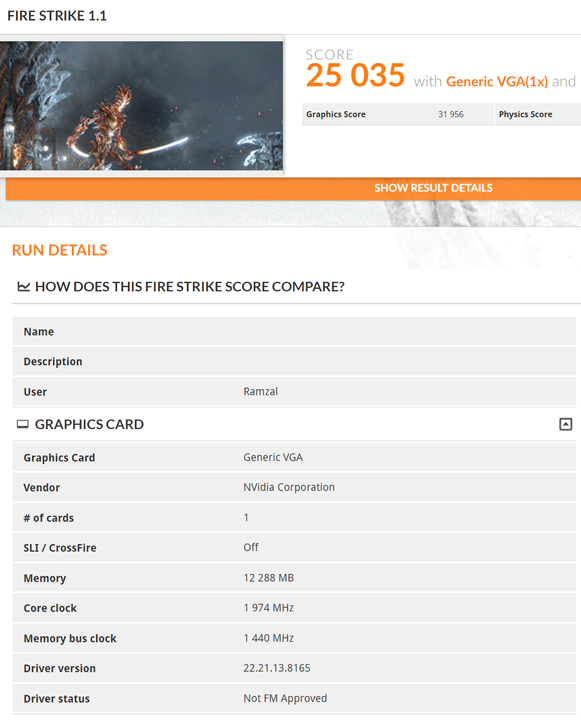 Nvidia Titan Xp в 3DMark