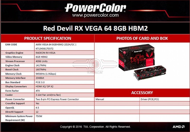 PowerColor Radeon RX Vega 64 Red Devil