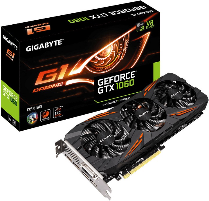 Gigabyte GeForce GTX 1060 G1 Gaming D5X