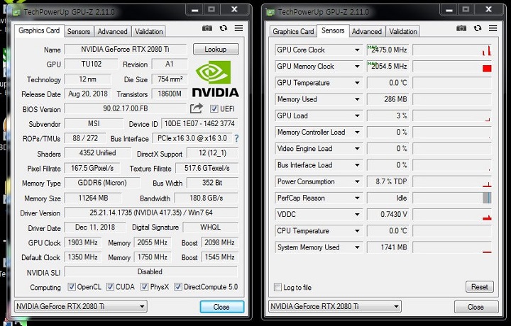 MSI GeForce RTX 2080 Ti Lightning Z