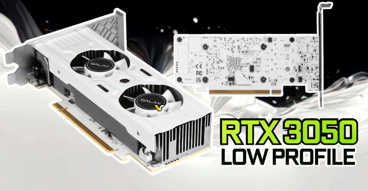 Galax GeForce RTX 3050 6GB LP White