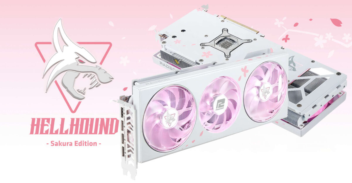PowerColor Radeon RX 7800 XT Hellhound Sakura