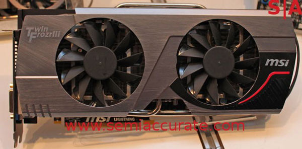 Видеокарта MSI GeForce GTX 580 Lightning